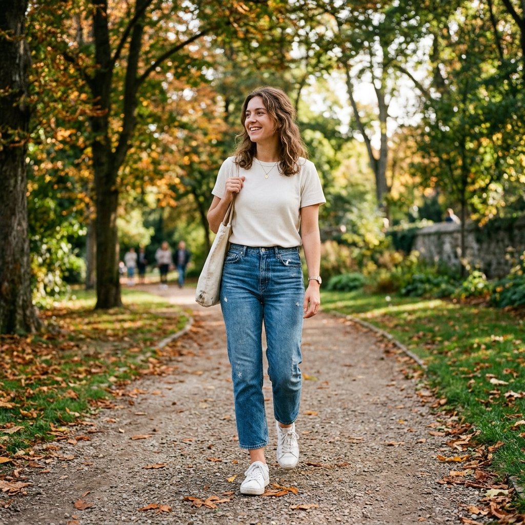Casual White Sneaker Outfit Ideas