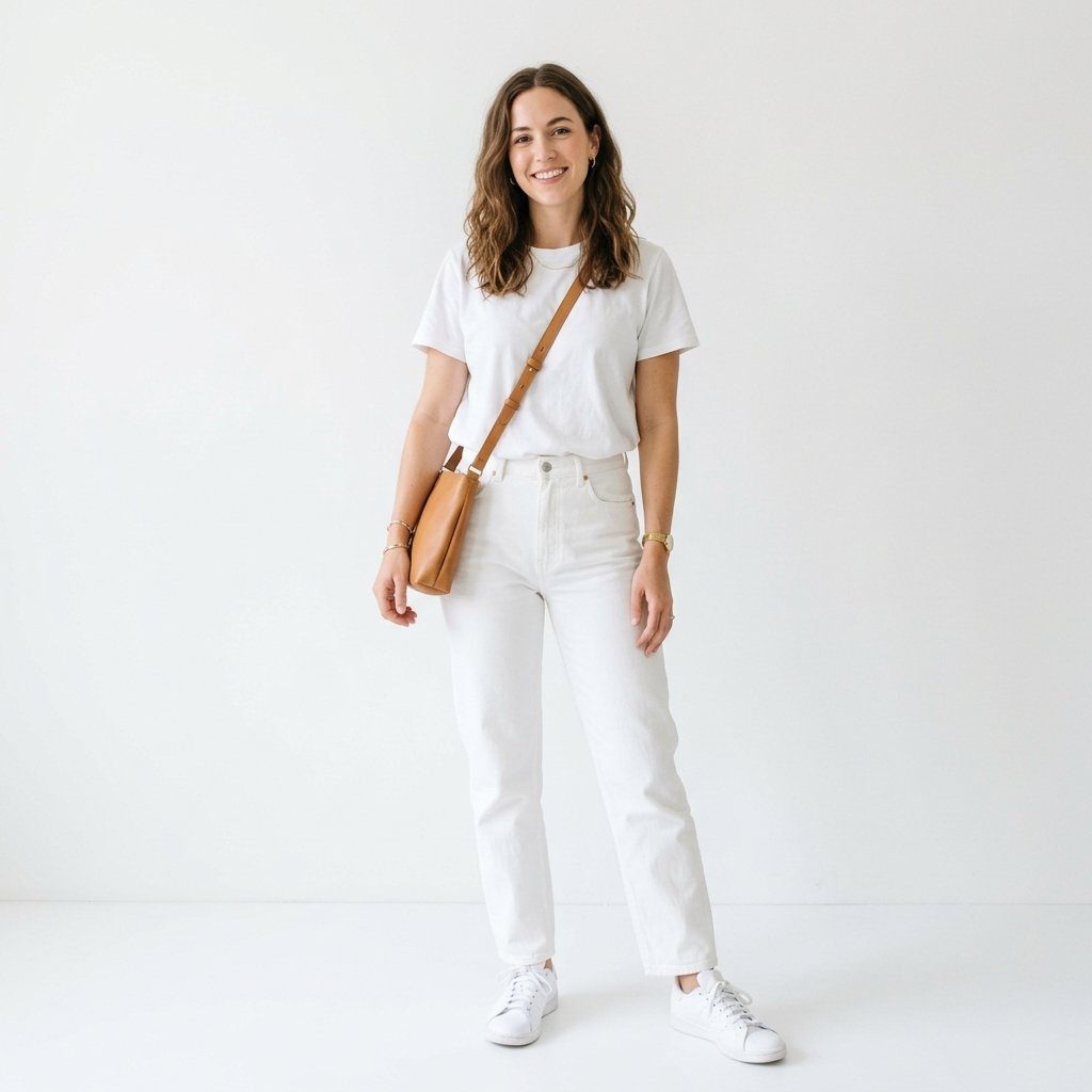 White Outfit Ideas: 30 Creative Looks to Inspire Your Next Stunning Style 6 White Outfit Idea Casual Everyday Ideas