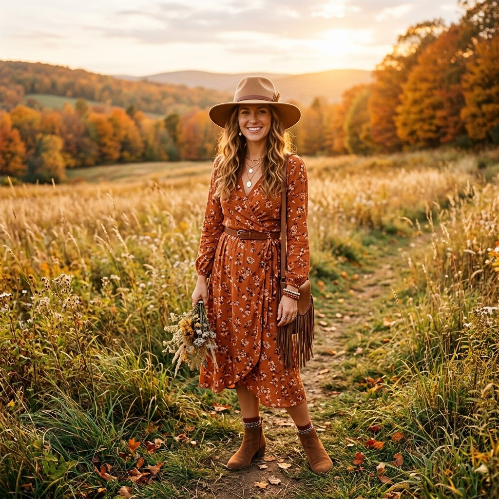 Outfit My Fall Styled With Wide Brim Hats