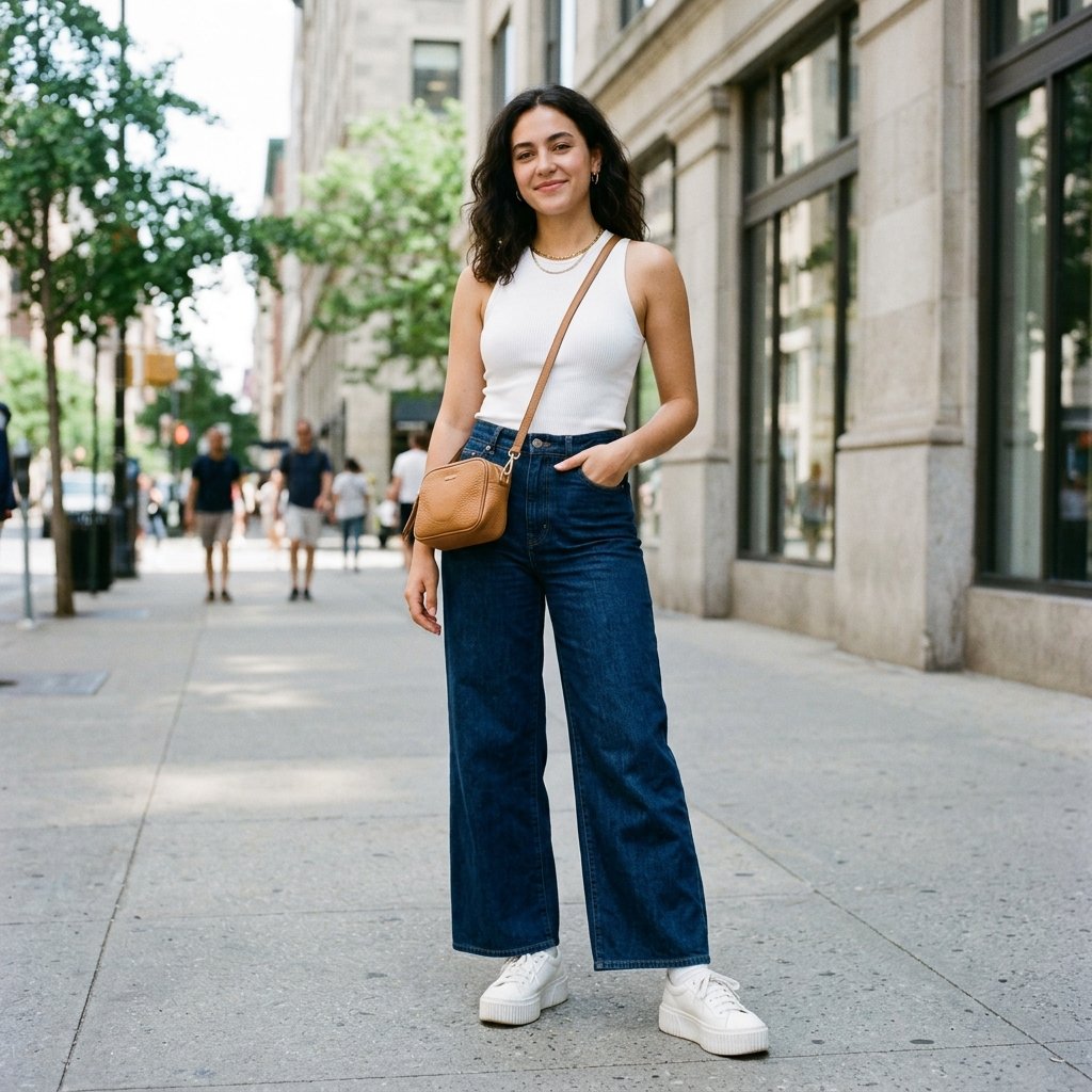Wide Leg Jeans outfit ideas baggy