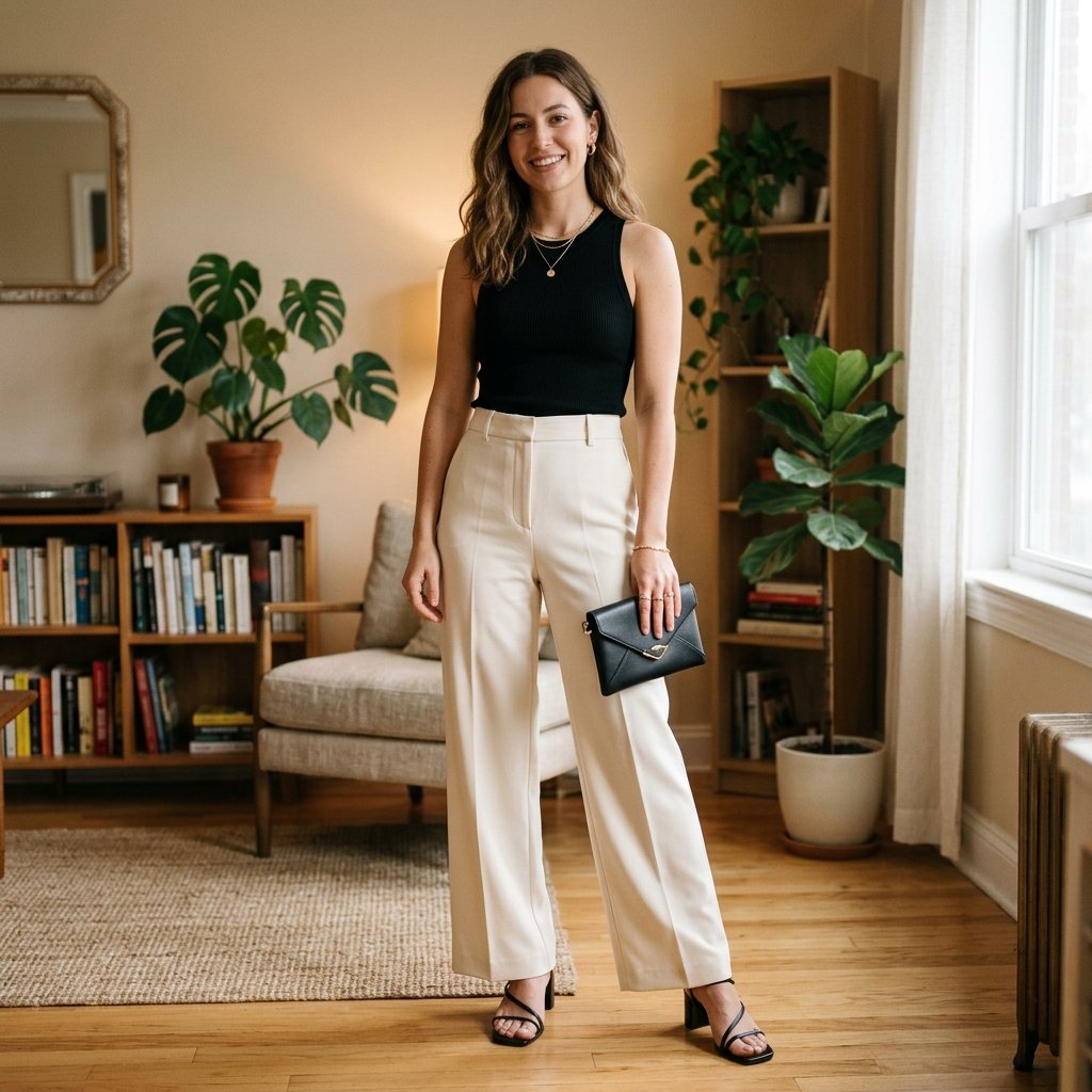 Wide Leg Trousers outfit ideas baggy