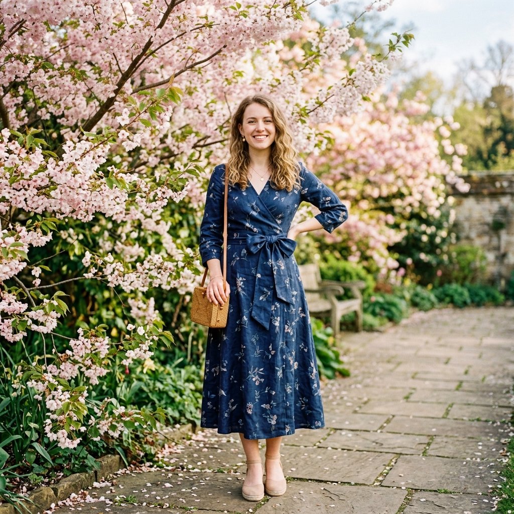 Modest Wrap Dress Outfit Ideas