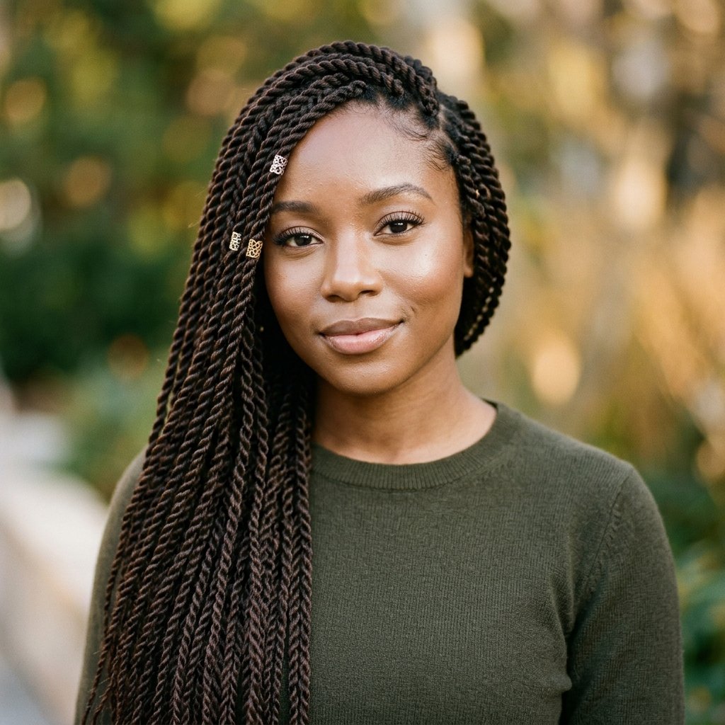 Senegalese Twist Hairstyle Ideas