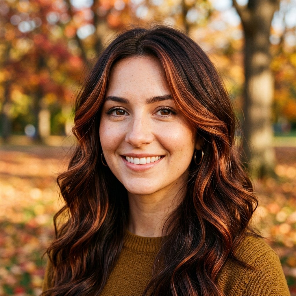 Auburn Highlights Fall Hair Trends Ideas