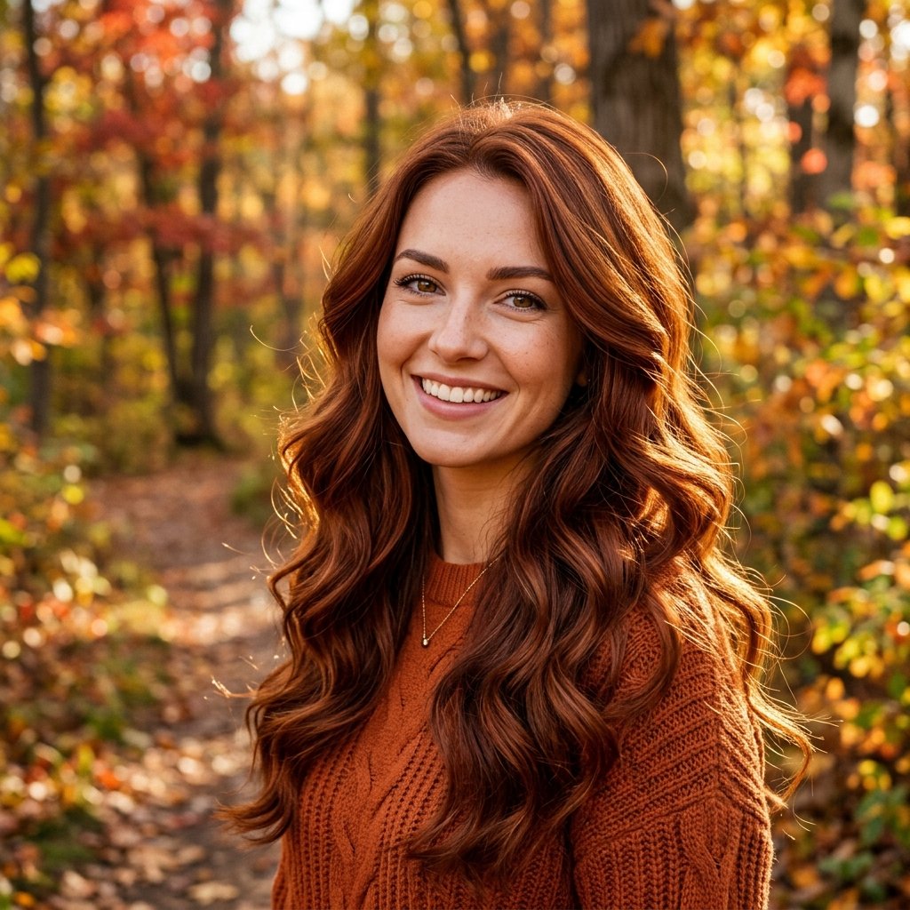 Autumn Auburn Brunette Ideas