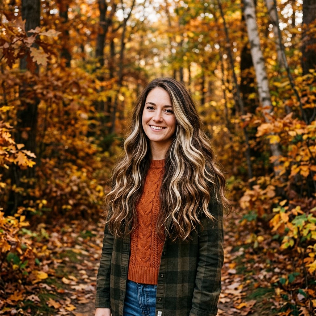 Walnut Brown with  Highlights fall hair colors for blondes