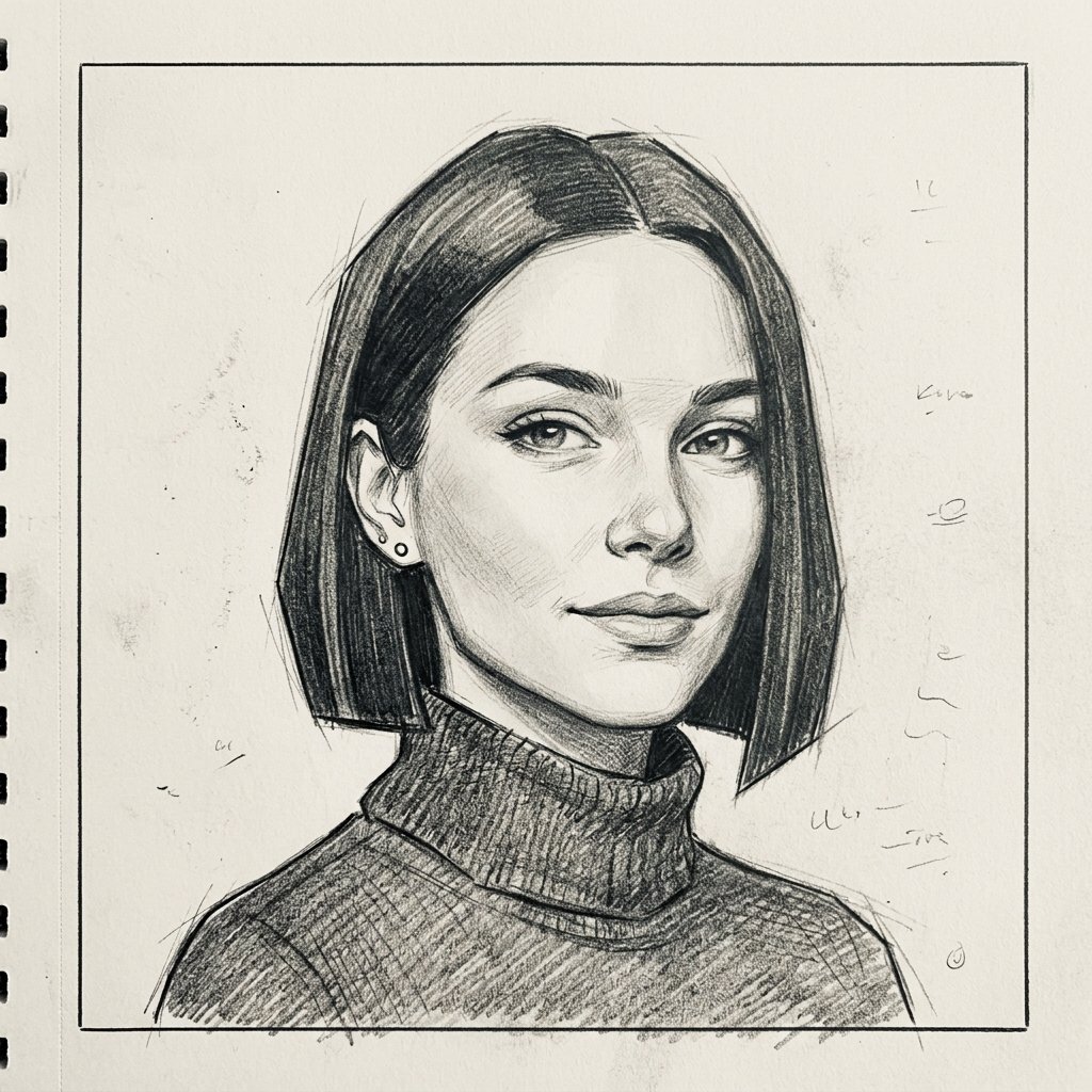 Bob Cut Drawing Ideas