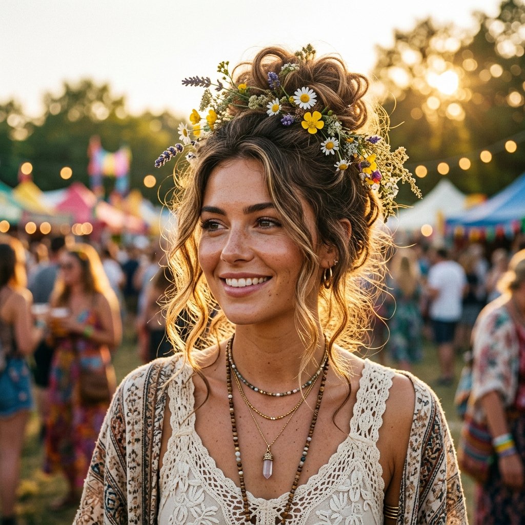 Bohemian Bun Hairstyles