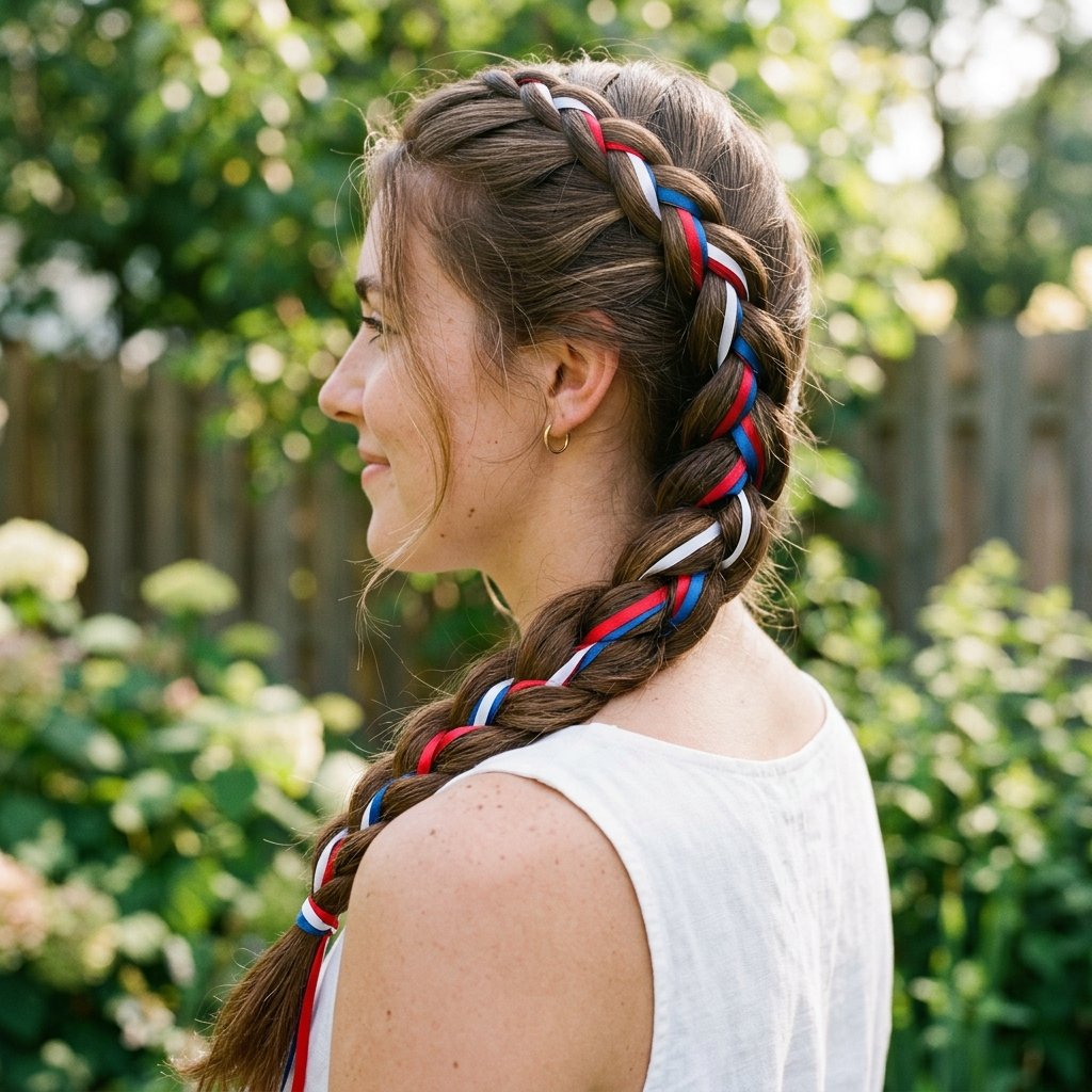 Patriotic Braided Hairstyles