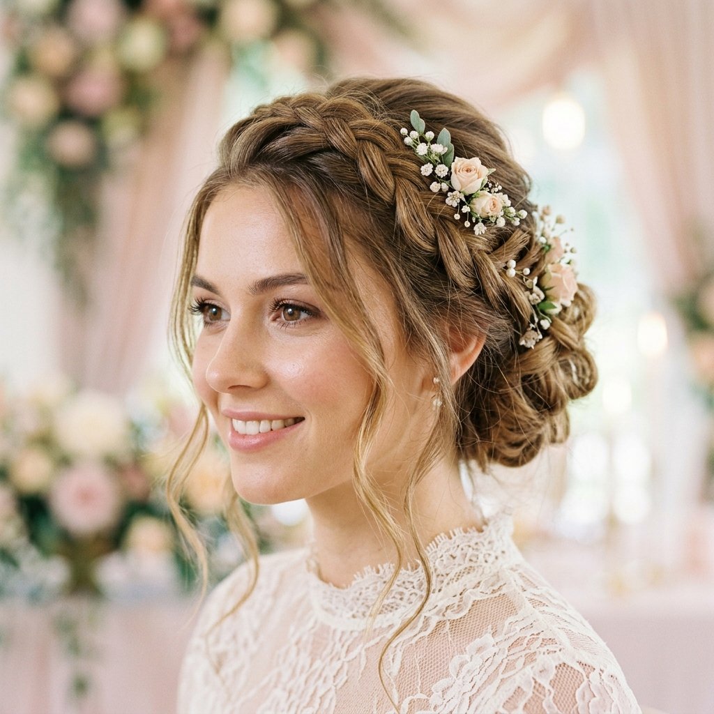 Romantic Braided Updos formal hairstyles for long hair