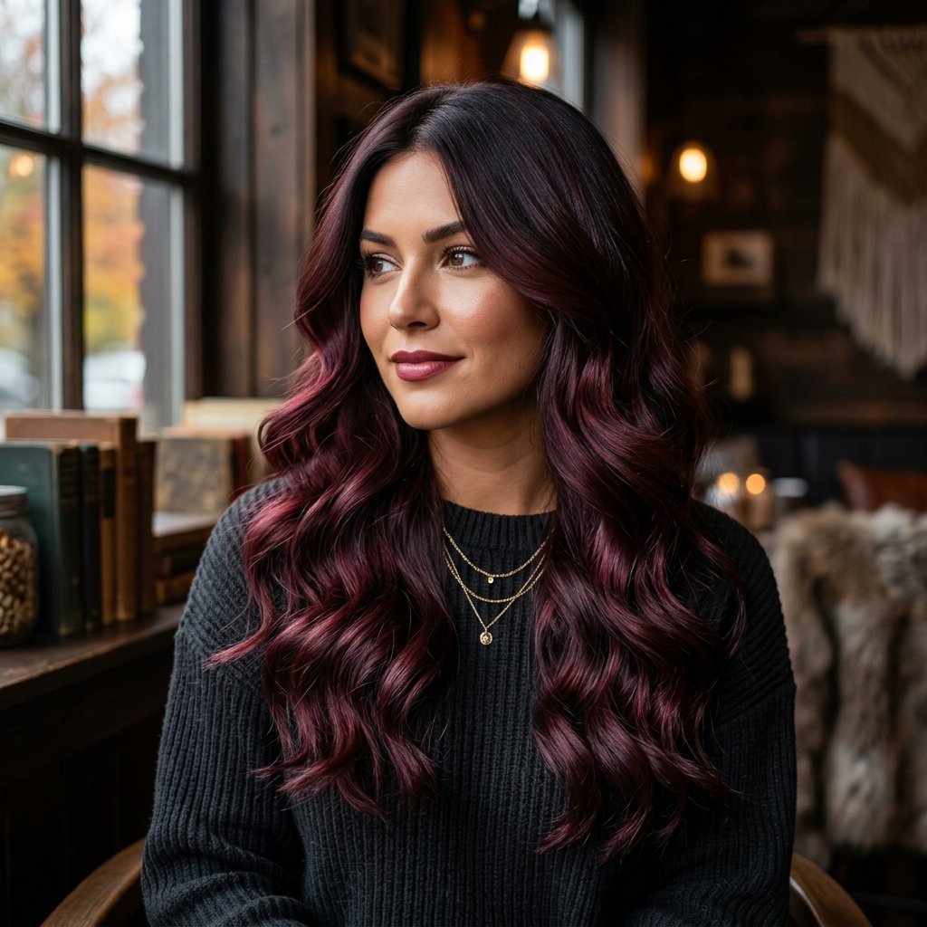 Burgundy Brunette Blend Ideas