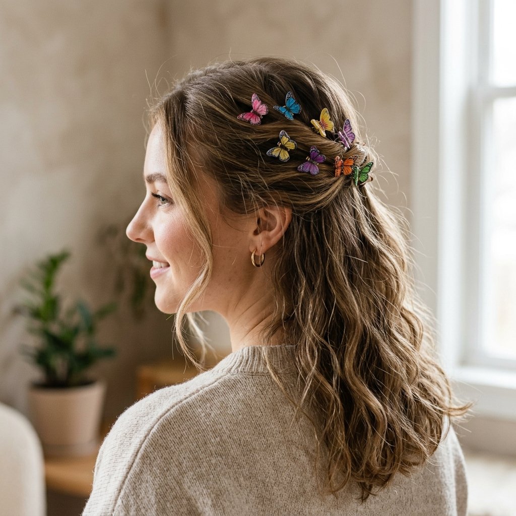 Butterfly Clip Hairstyle Ideas