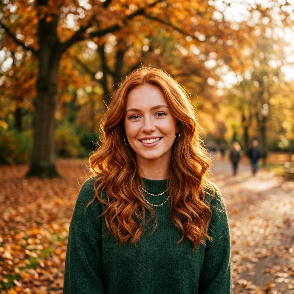 Fall Hairstyle Copper Tones