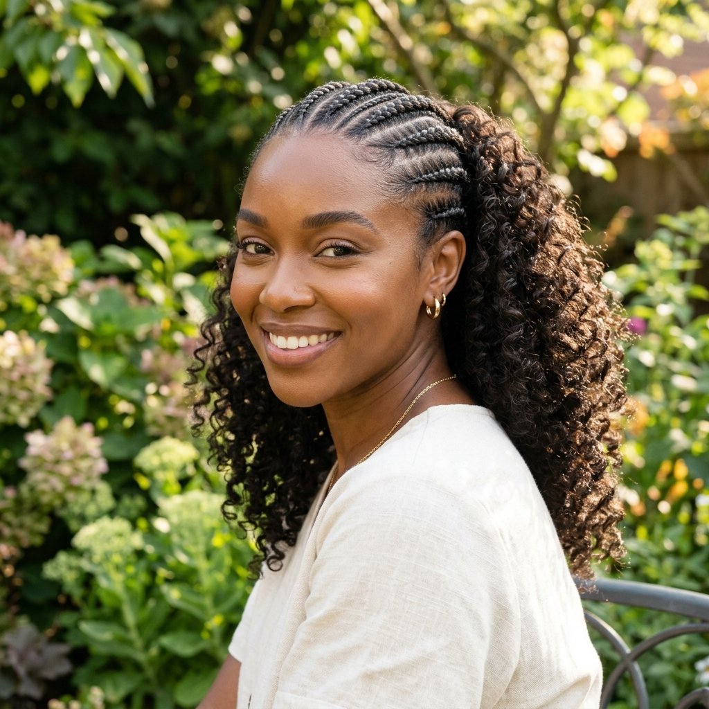All Back Cornrows Hairstyles Ideas 30 Stunning Looks That Will Absolutely Transform Your Style 6 All Back Cornrows with Curly Ends Hairstyles Ideas