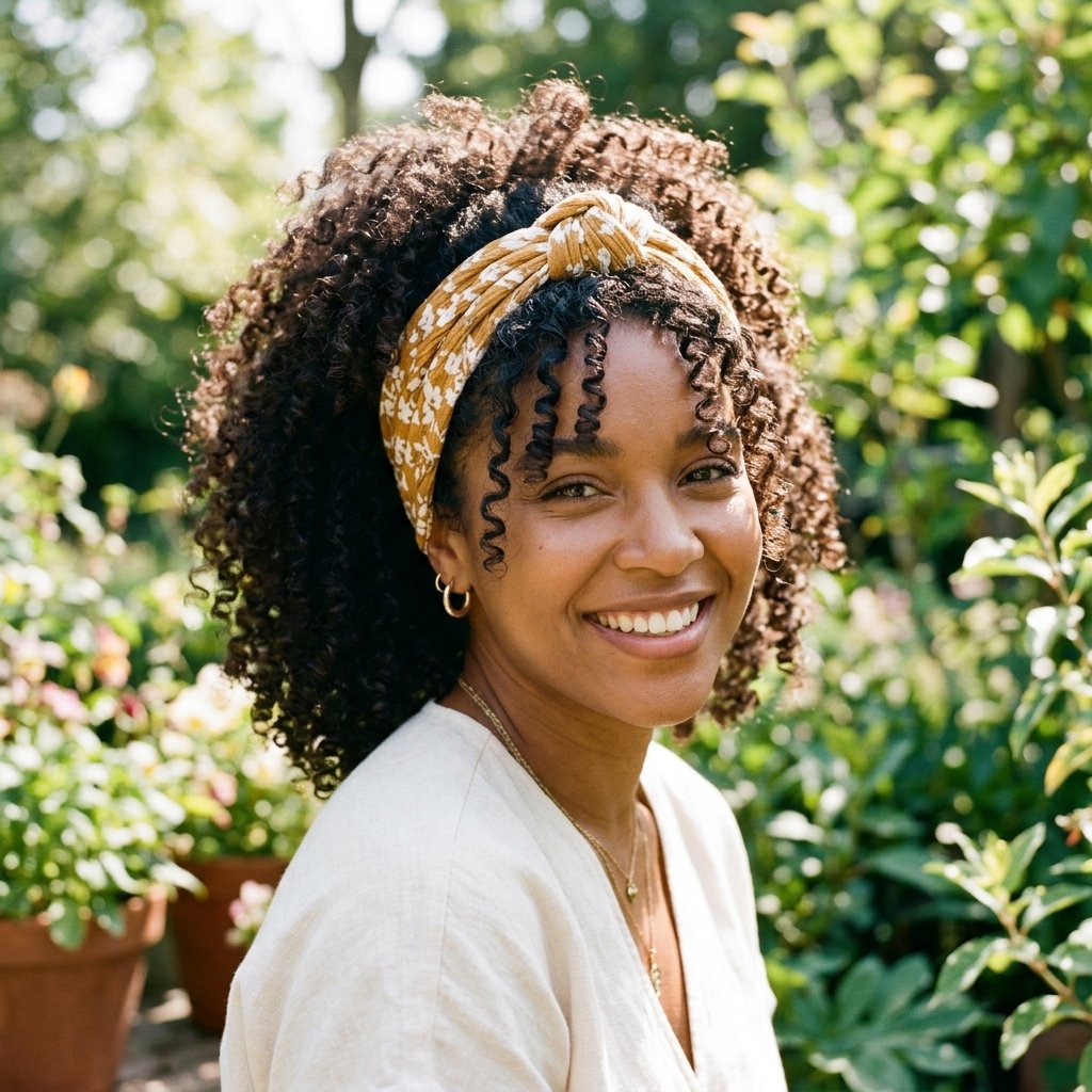 Curly Hair with Headband Ideas