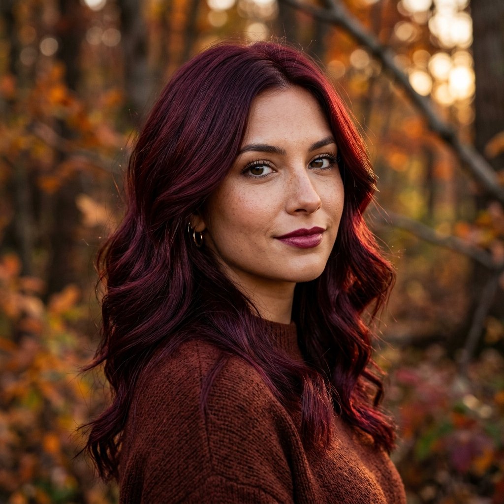 Deep Burgundy Hair Color Ideas