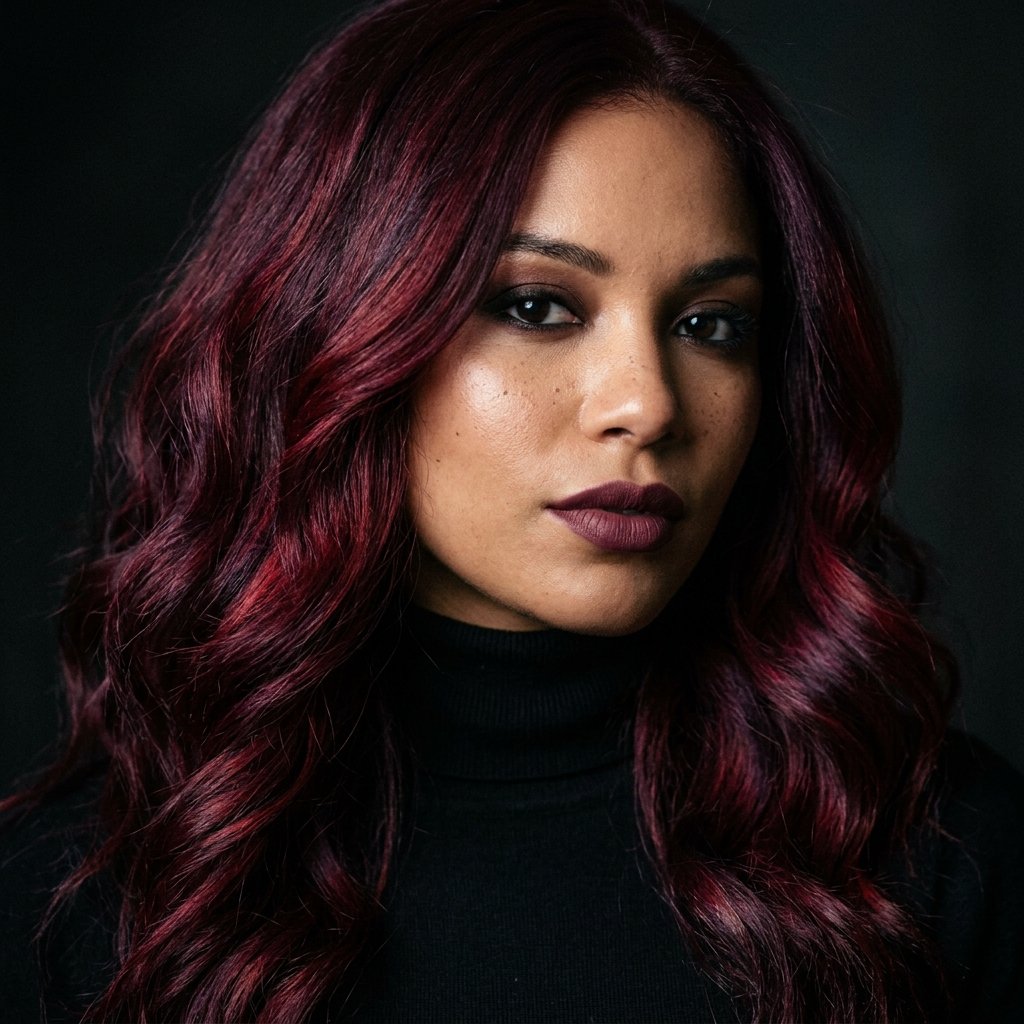 Deep Burgundy Hair Ideas