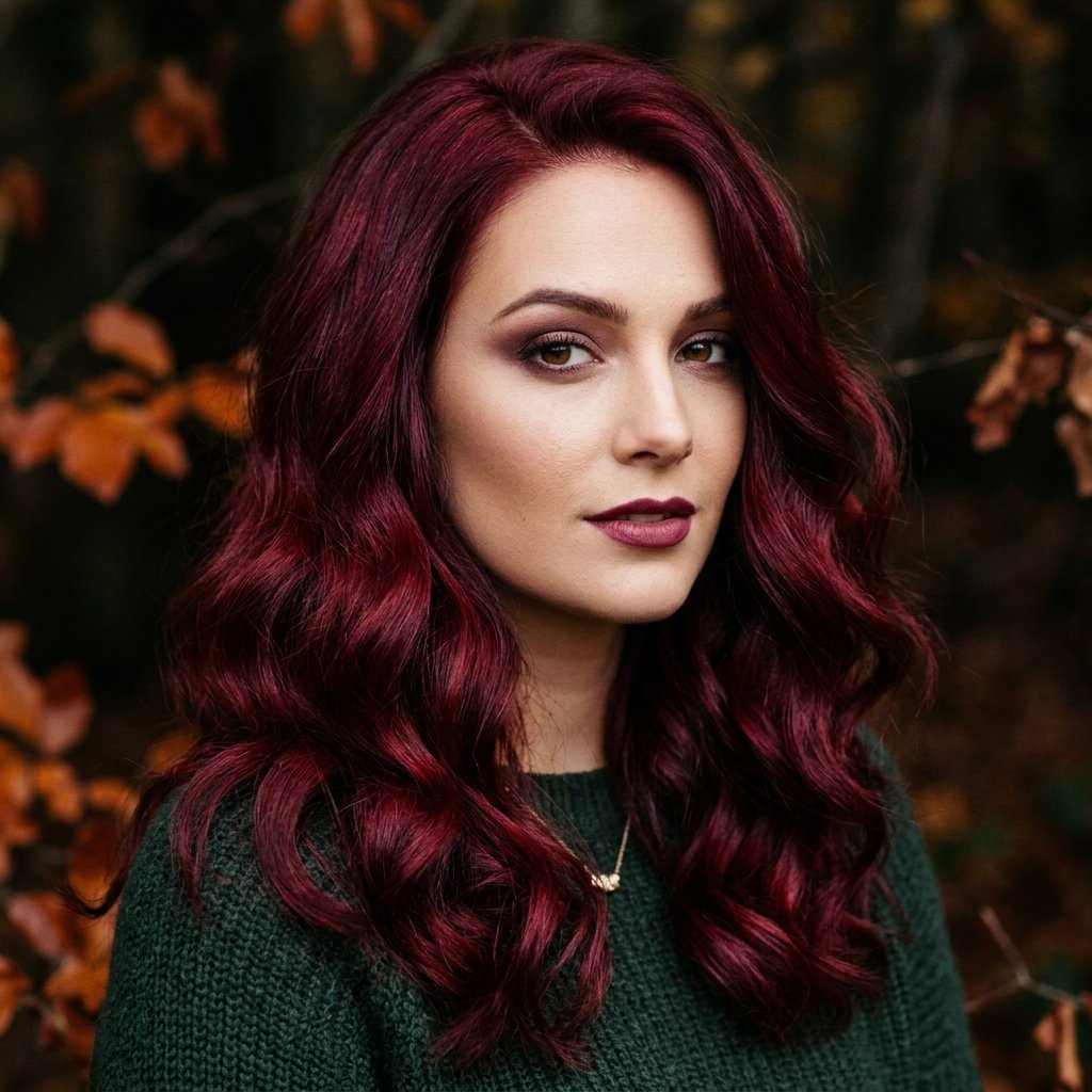 Deep Red Fall Hair Color Trends Ideas