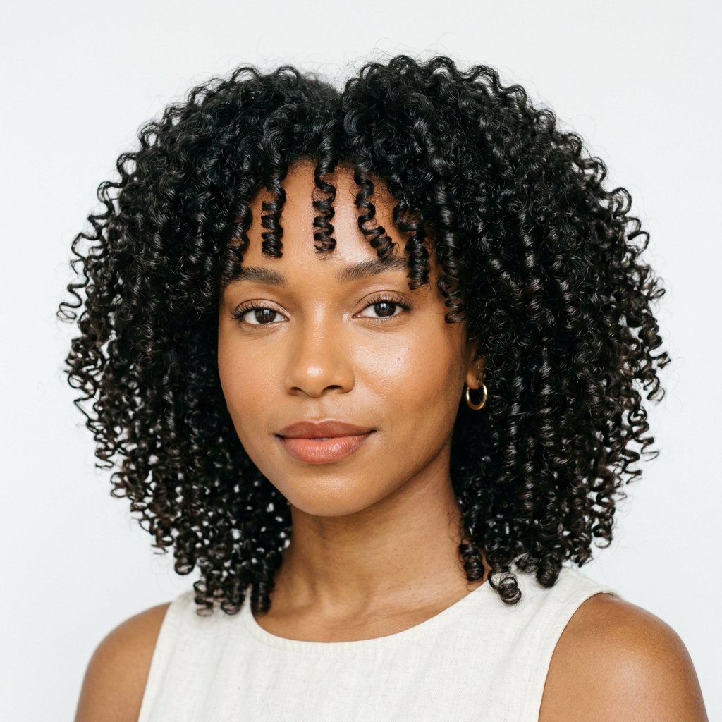 Defined Curl Pattern Hairstyles with Curled Hair