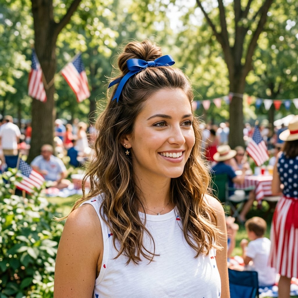 4th of July Hairstyles for Medium Length Hair