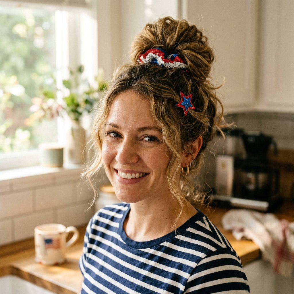 Quick Last Minute 4th of July Hairstyles