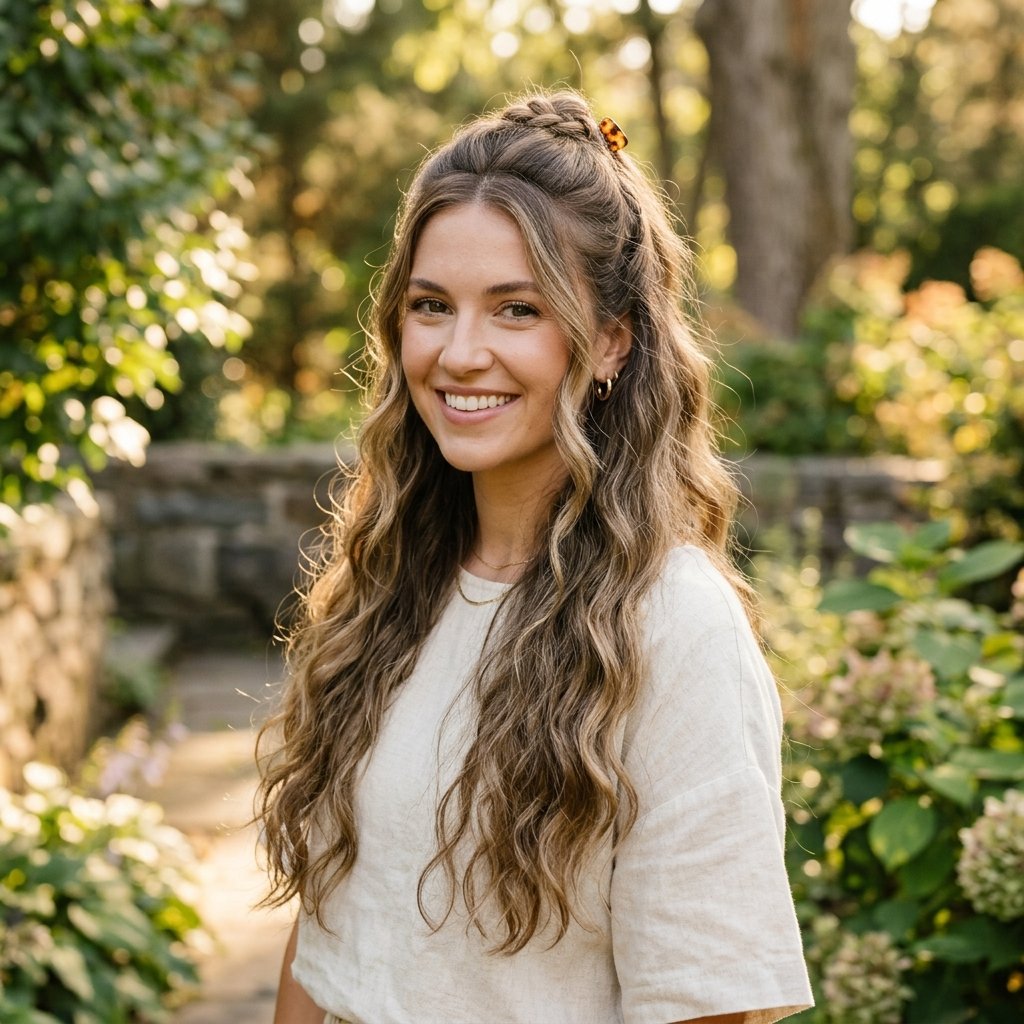 Half Up Half Down formal hairstyles for long hair
