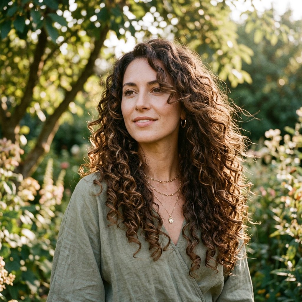 Long Curly Hair with Layers Ideas
