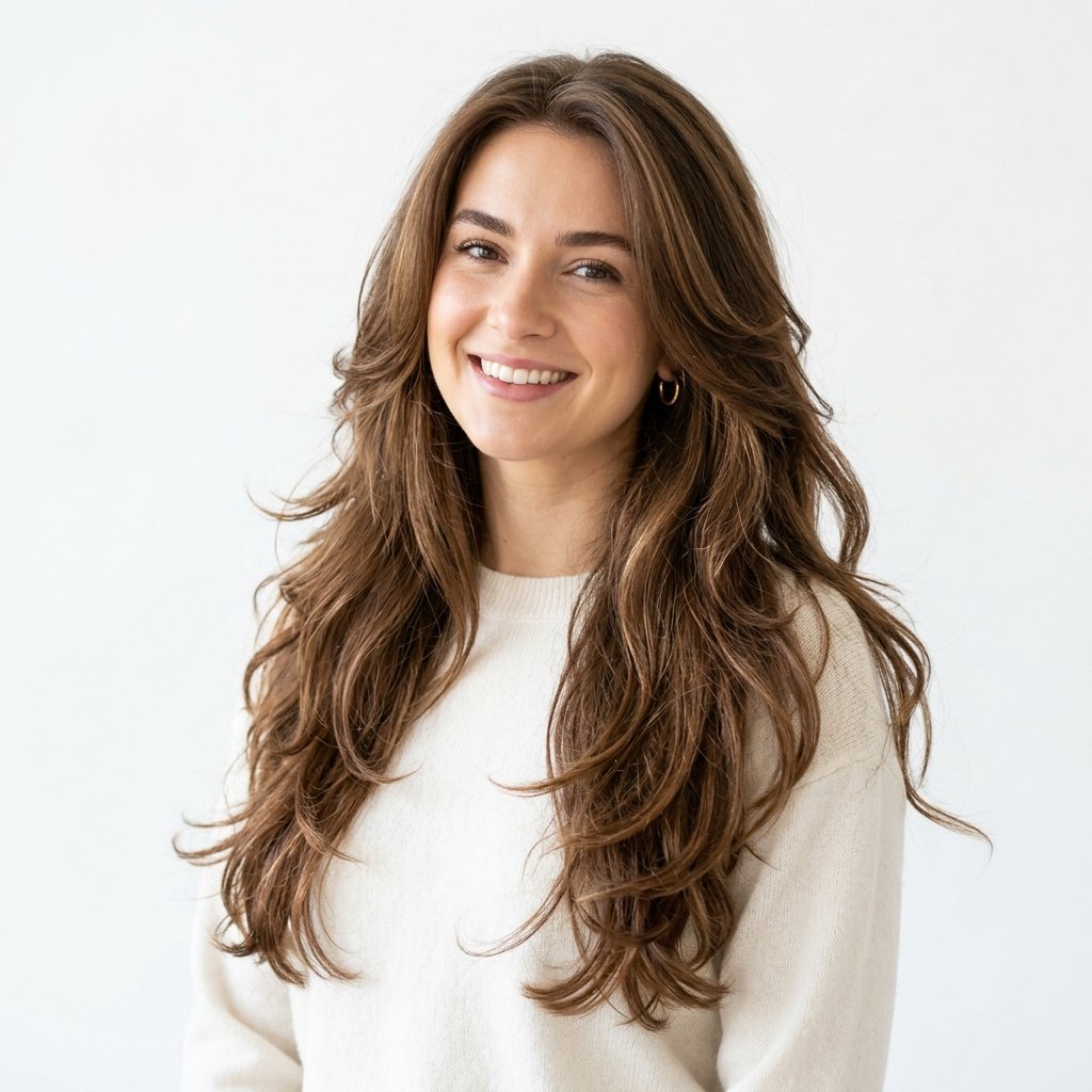 Layered formal hairstyles for long hair
