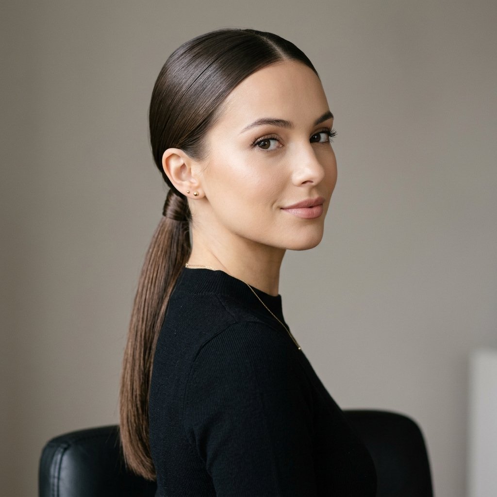 Hairstyles Straight Hair Ideas: 30 Breathtaking Styles Every Woman Needs to Try Now 9 Sleek Low Ponytail Straight Hair Ideas