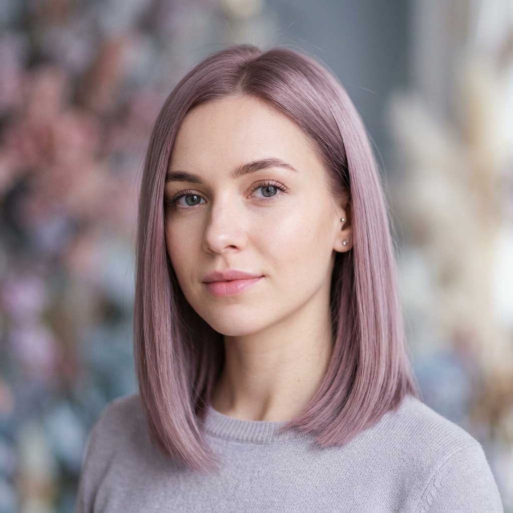 Muted Mauve Hair Color Ideas