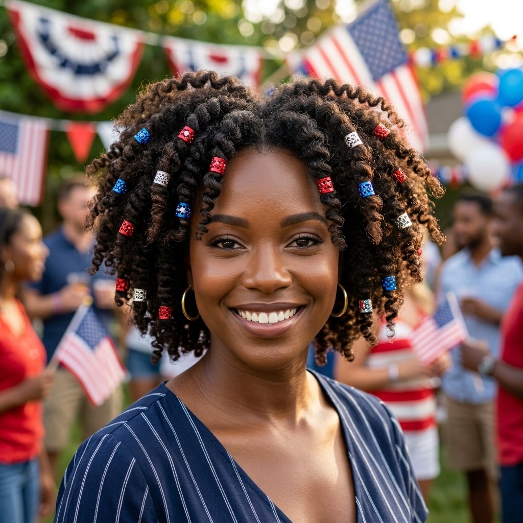 4th of July Hairstyles for Natural Hair