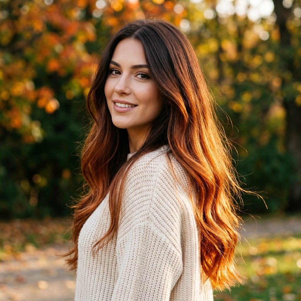 Ombre Brown to Copper Ideas
