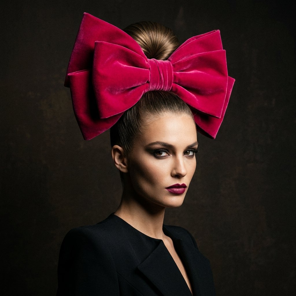 30 Trendy Hairstyles with Bows to Refresh Your Look 23 Bold Statement Bow Hairstyles