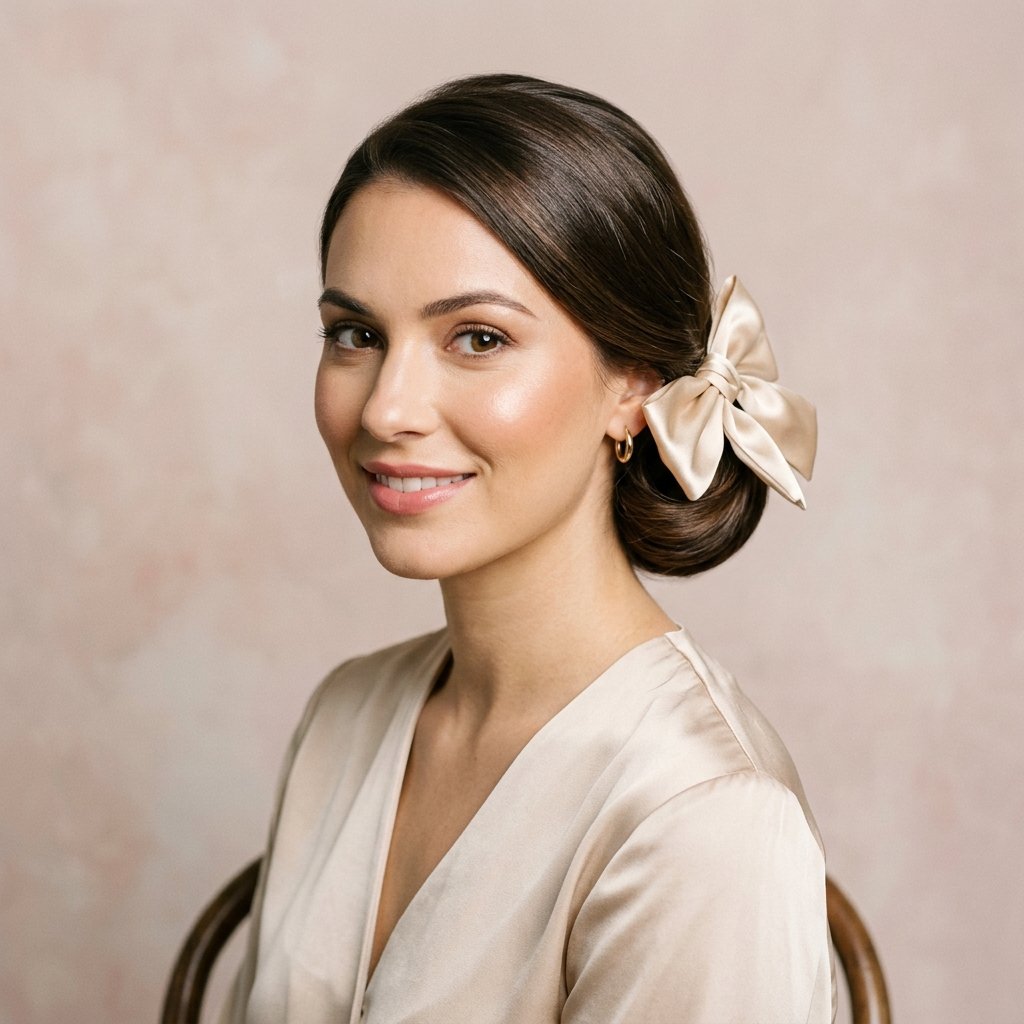 30 Trendy Hairstyles with Bows to Refresh Your Look 26 Satin Bow Hairstyle Looks