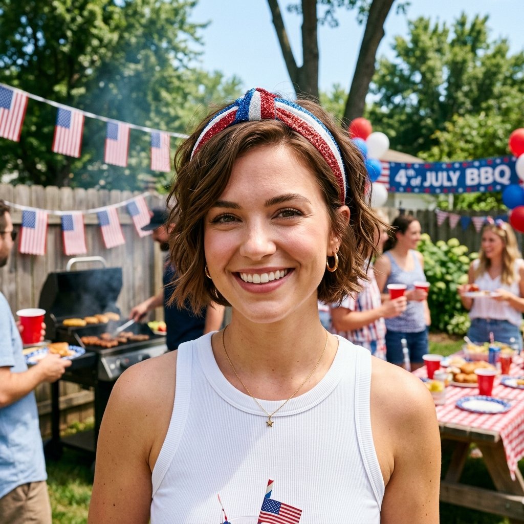 4th of July Hairstyles for Short Hair