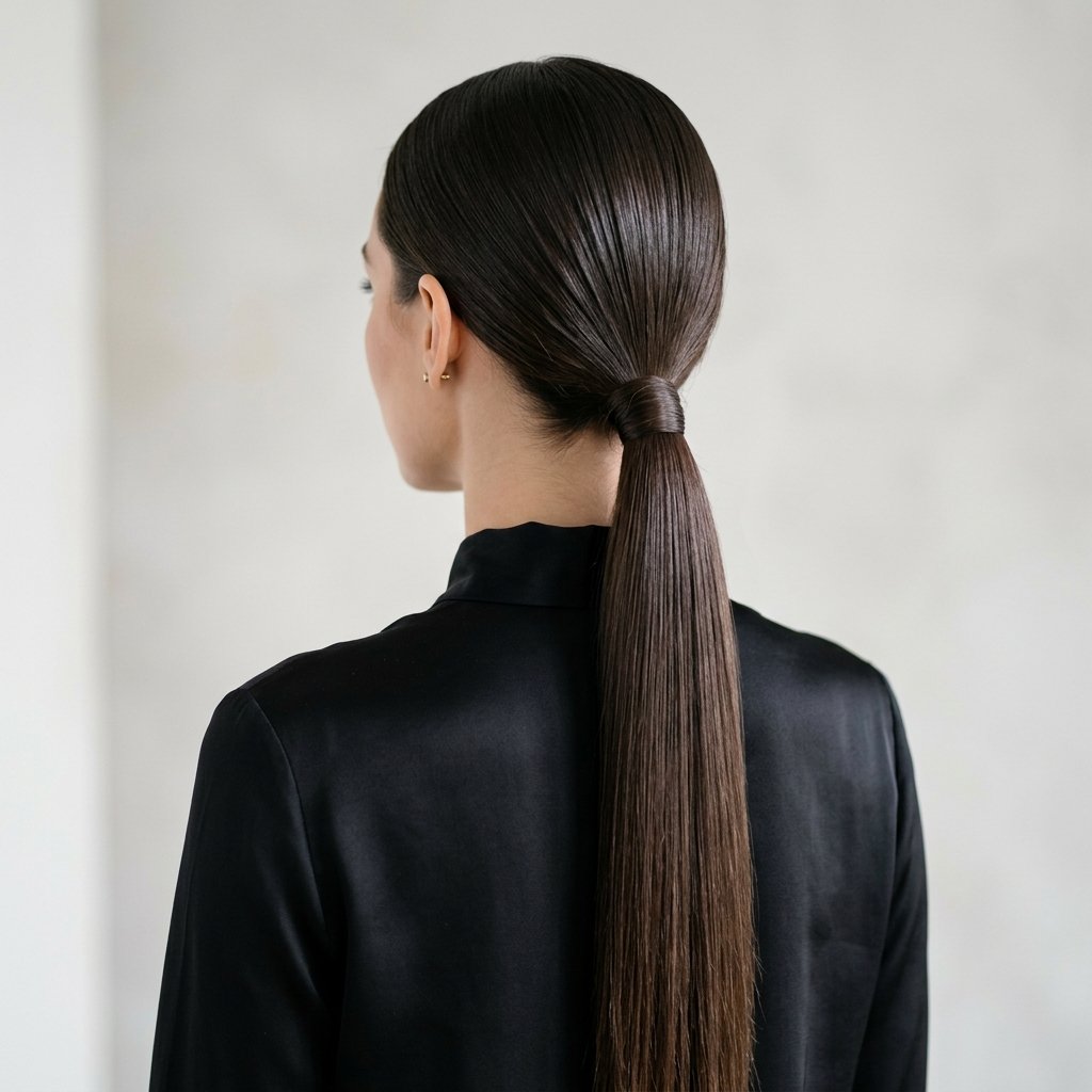 Sleek Low Ponytail formal hairstyles for long hair