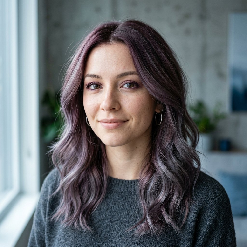 Smoky Plum Hair Ideas