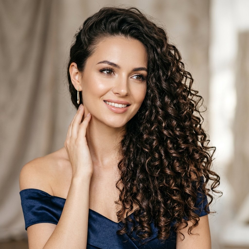 30 Hairstyles for Curly Hair Ideas That Will Transform Your Look 18 Side Swept Curly Hair Ideas