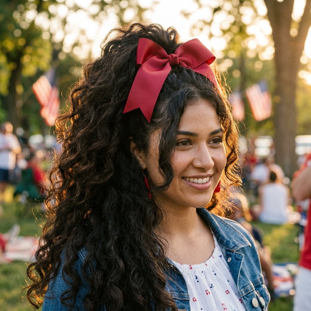 4th of July Hairstyles for Thick Hair