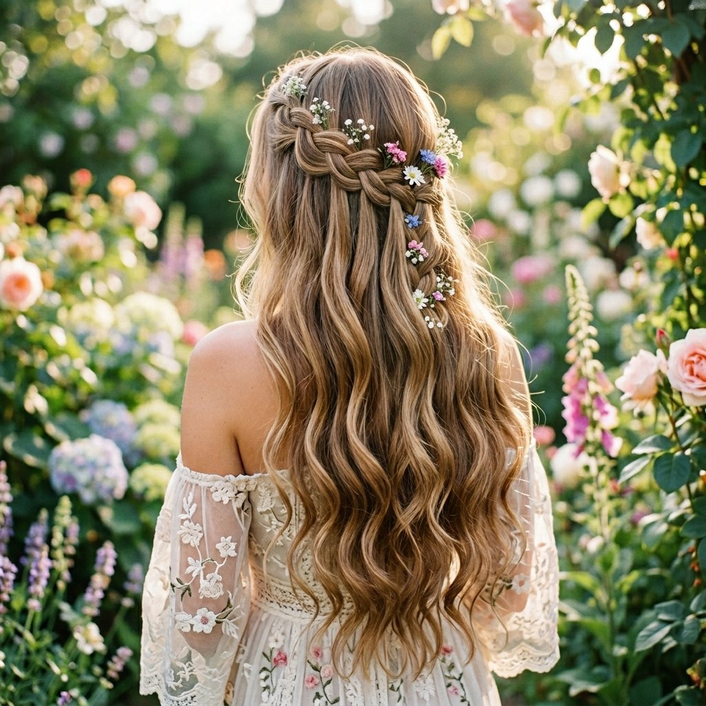 Waterfall Braid formal hairstyles for long hair