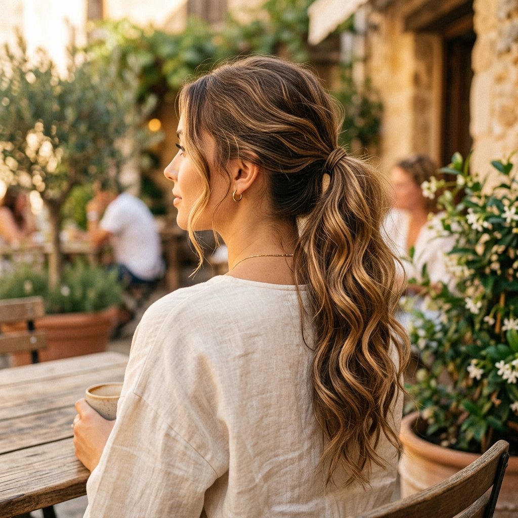 Wavy Ponytail Hairstyles Idea