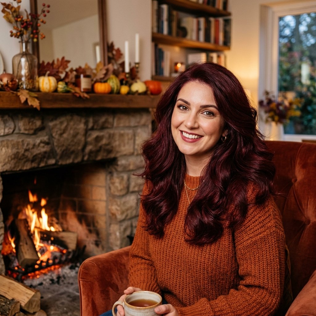 Wine Red fall hair color ideas