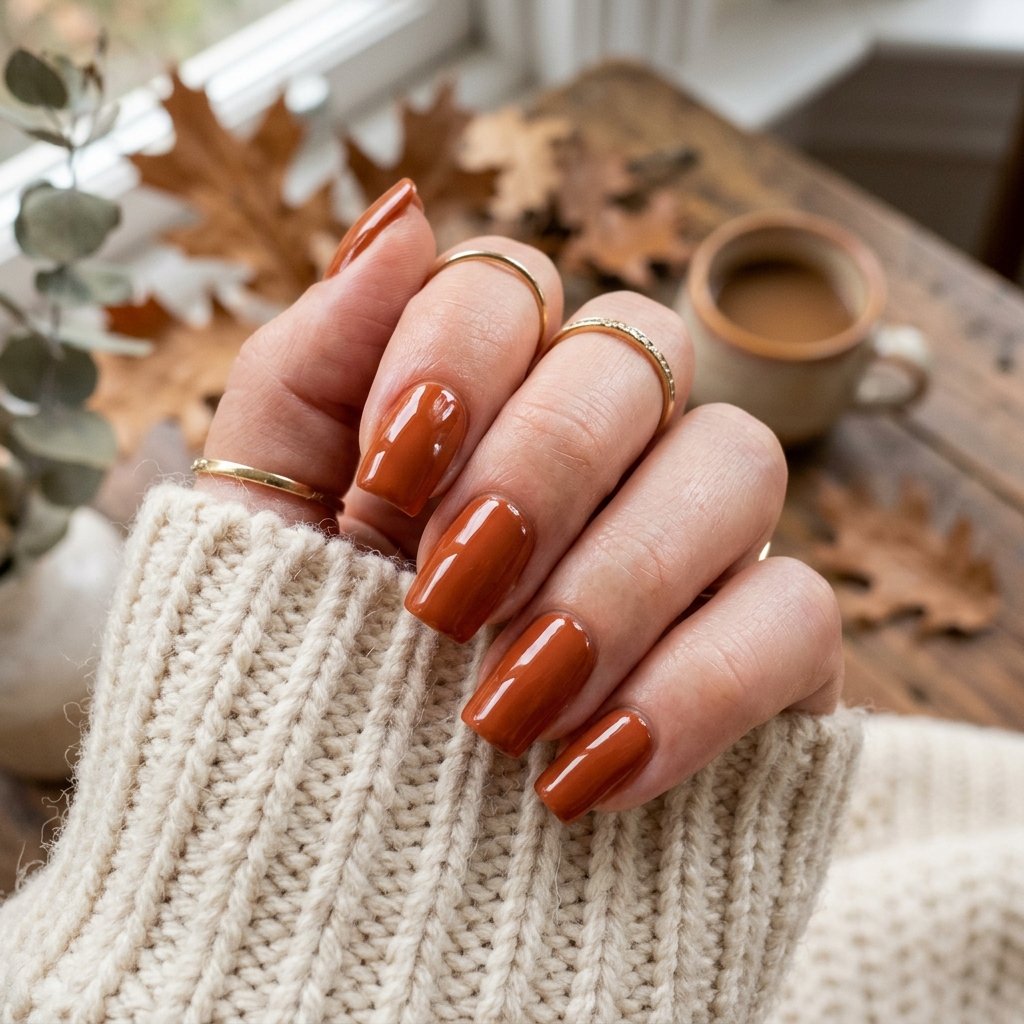 Burnt Orange Nail Ideas