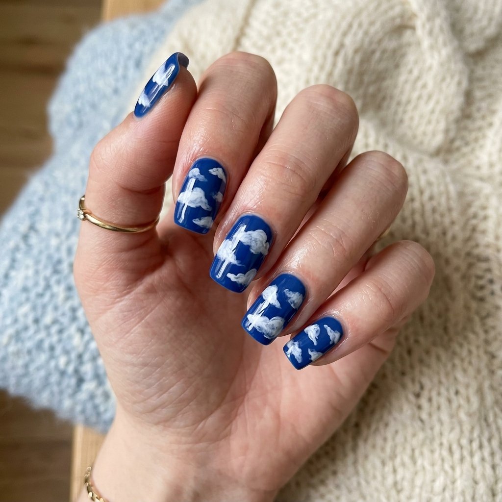 Cloud Nail Art Ideas