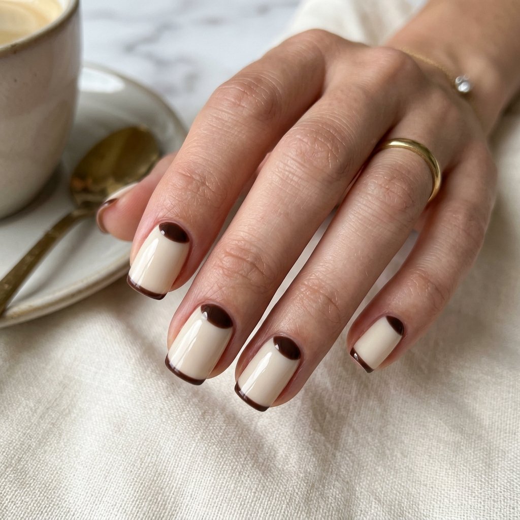 Half Moon September Nails Art Ideas