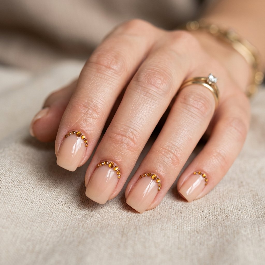 Crystal Accent Nail Art Ideas