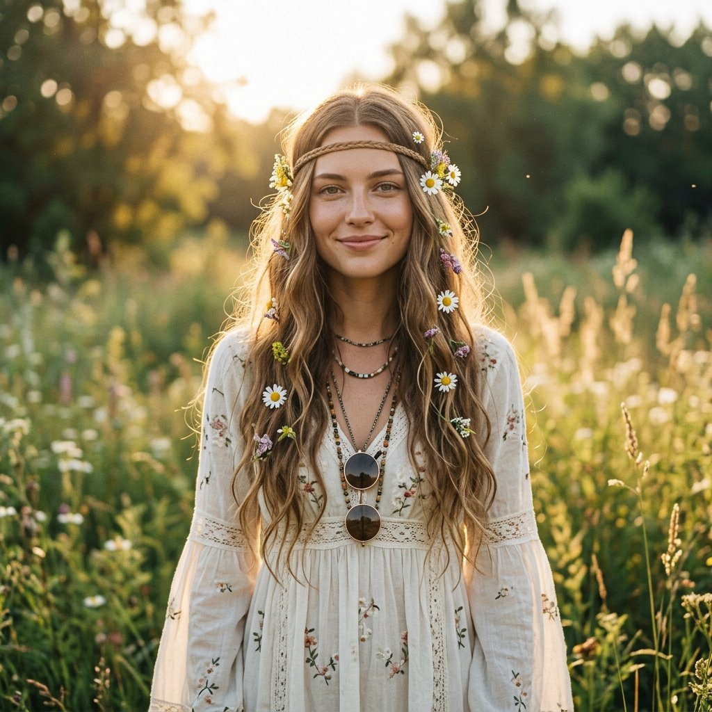 60s Hippie Hairstyle Ideas