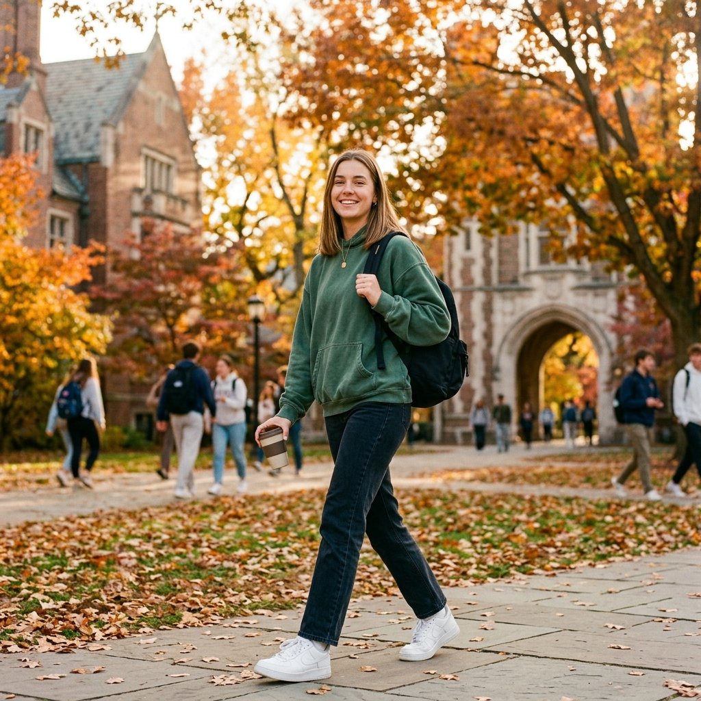 Oversized Hoodie Fall School Outfit Ideas