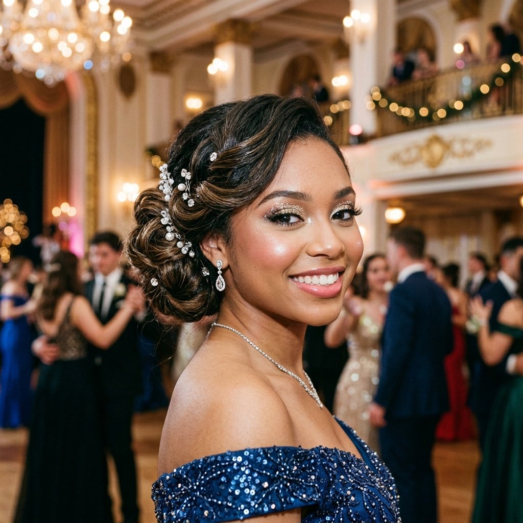 Prom Bun Hairstyles