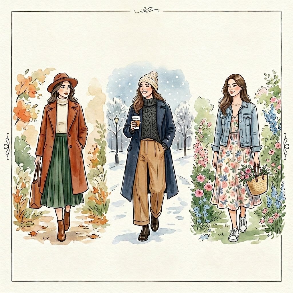 Fashion Lookbook Page Drawing Ideas